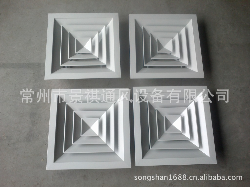 供应铝合金方形散流器、出风口|ms