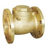 现货供应  锻打黄铜法兰止回阀，卧式止回阀DN100