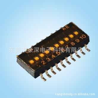 大量供应 拨码开关 1.27贴片贴膜开关 10位指拨开关DSHP10TSGER
