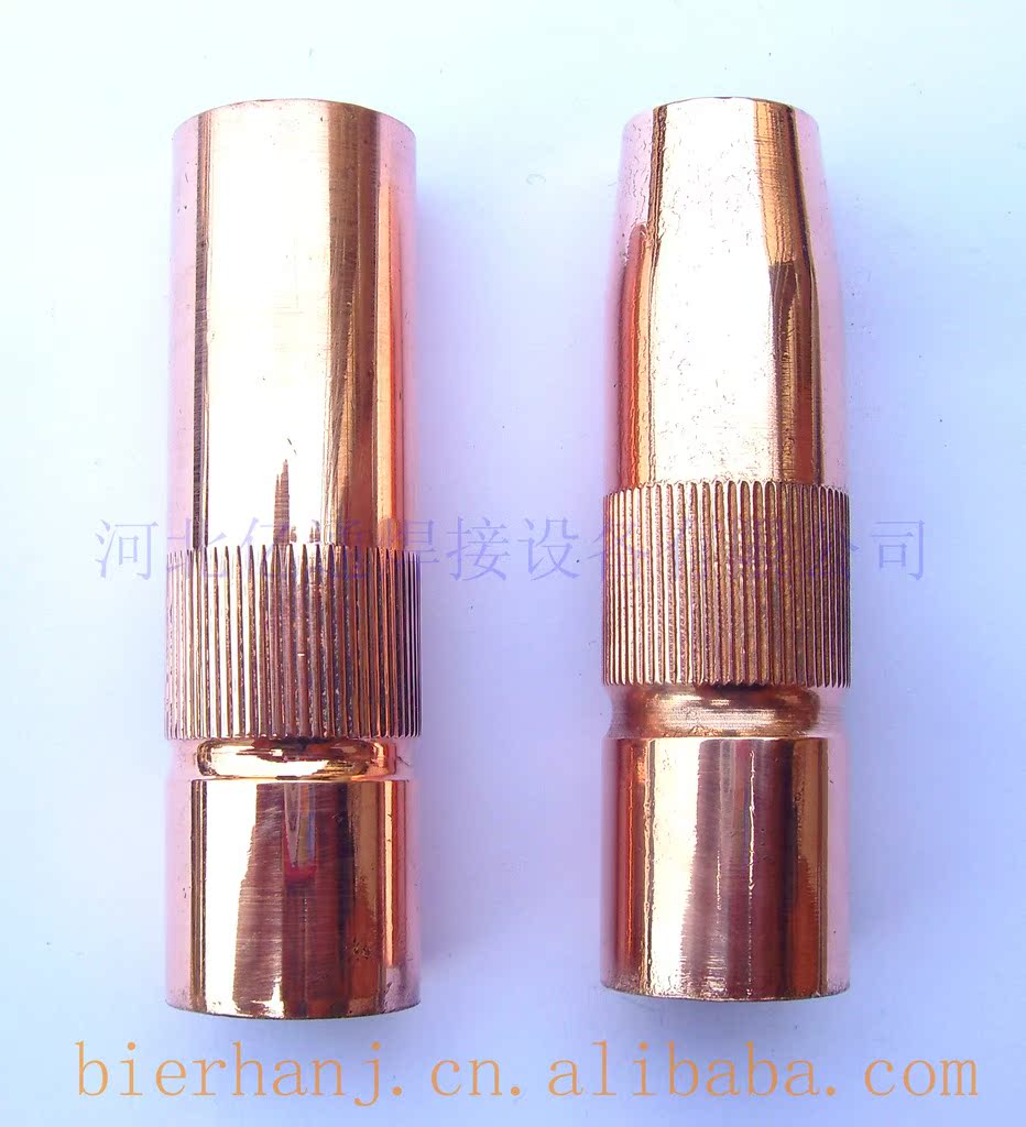 【厂家批发】二氧化碳焊枪配件 500A收口喷嘴 紫铜材质