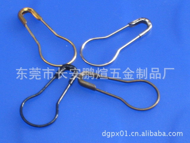批发彩色葫芦扣针 银花牌不锈钢葫芦别针 吊牌安全别针 铜扣针