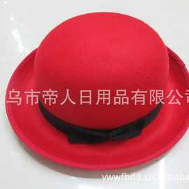 本厂供应礼帽 纯羊毛帽子  定型帽  毡帽