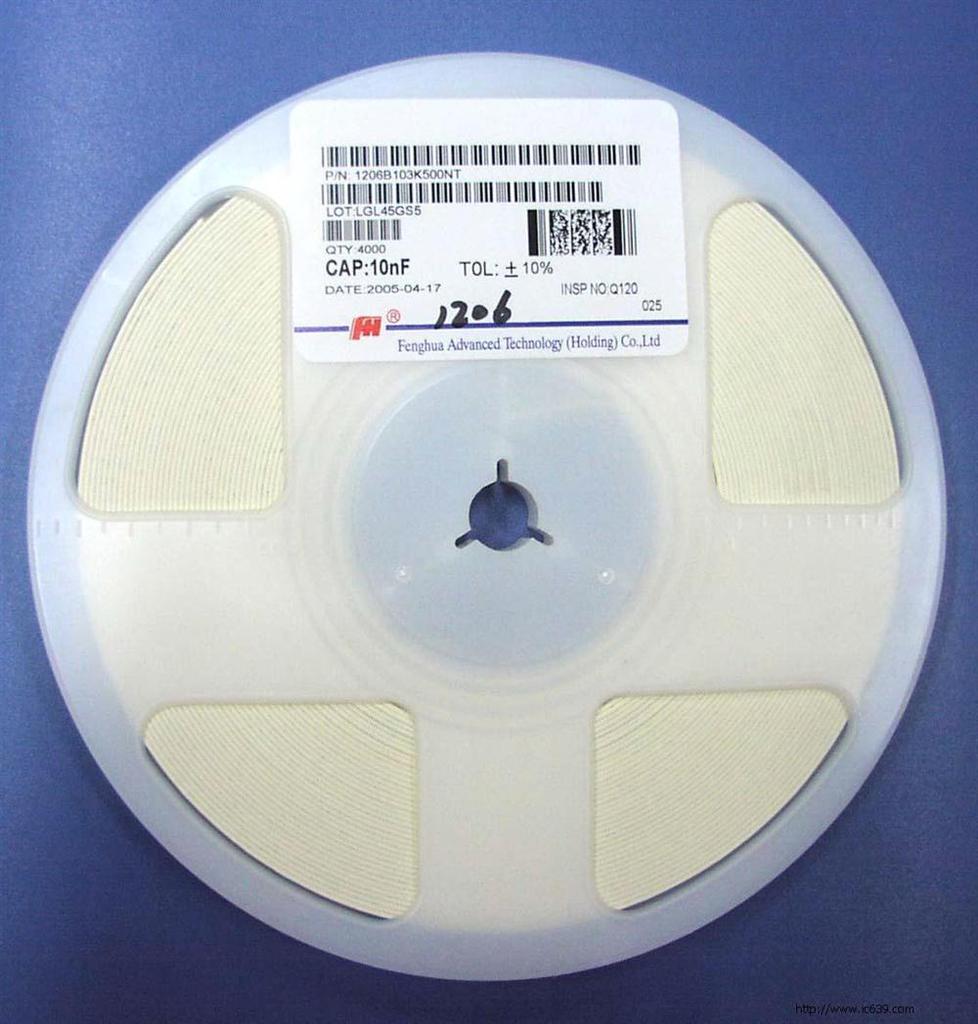 1206B103K500NT 风华贴片电容 1206 103K 50V 原装现货陶瓷