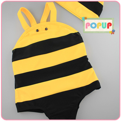 Cartoon series Little bee modelling children Swimwear children hot spring Swimsuit new pattern originality Child Swimsuit