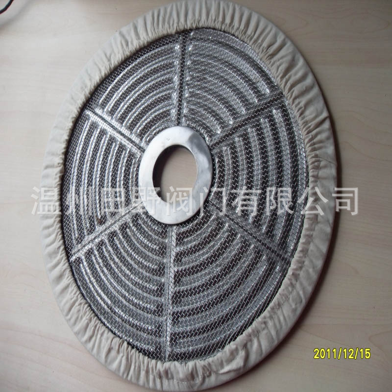 Stainless steel diatomite filter  parts filter Network disk Cloth cover seal up Non-standard custom