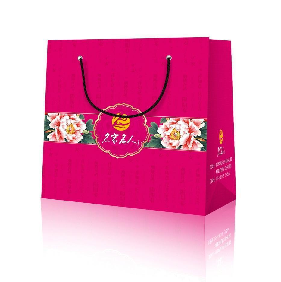 浙江省生产厂家可按客户来样批量生产制作成红色手提纸袋