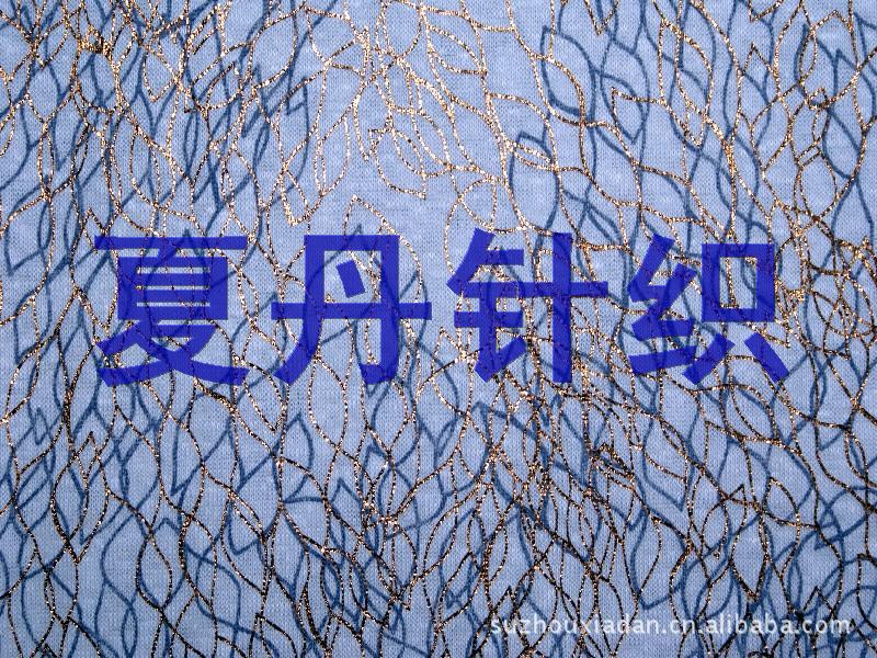 供应·T烫银氨纶汗布/全棉汗布(图)，烫金，长绒棉，PIMA烫金烫花