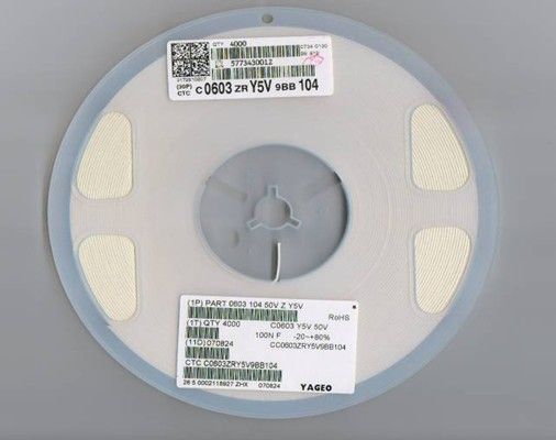 CC0603ZRY5V9BB104 0603 104Z 50V 国巨贴片电容 原装现货