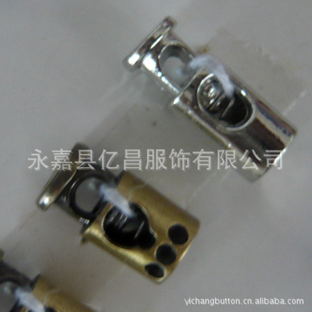 金属嵌钻定绳器 绳卡锁帽绳扣 镂空吊钟 合金弹簧扣 调节扣