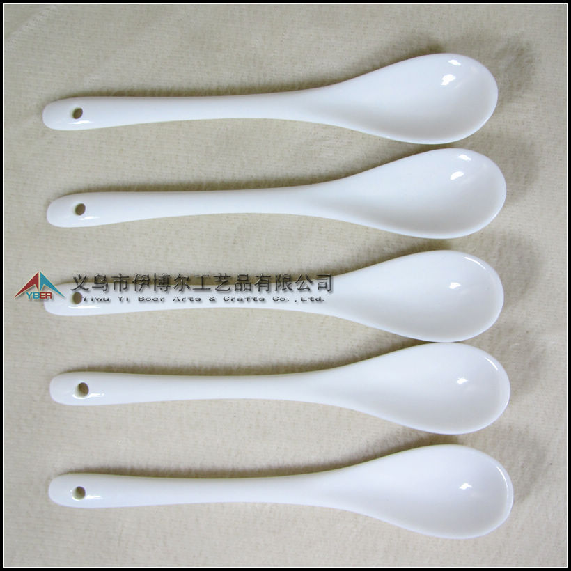 供应骨瓷杯勺 陶瓷杯专用勺子 精品骨瓷咖啡杯勺精致光滑厂家直销