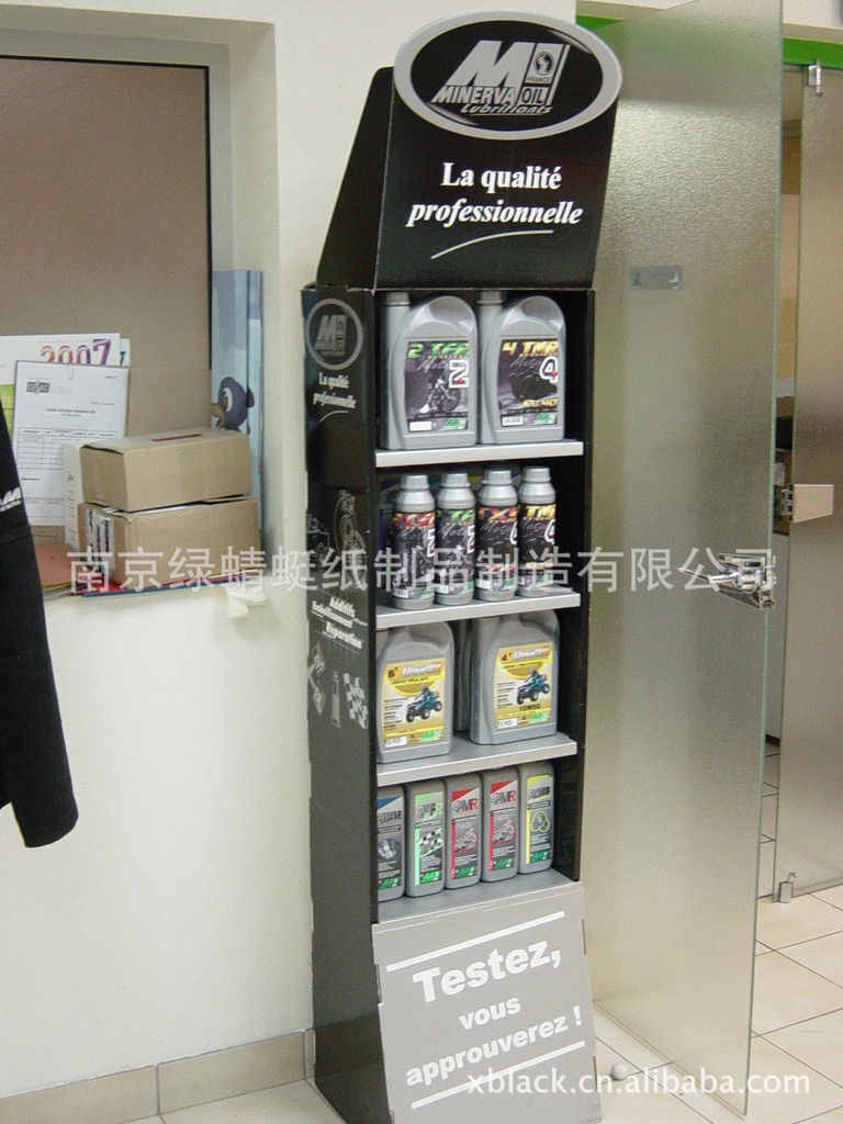 汽车用品展示架 清洁用具纸货架 超市门店产品展架