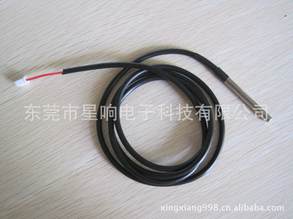 NTC温度传感器，五金件测温探头热敏传感器，4MM*50MM壳体