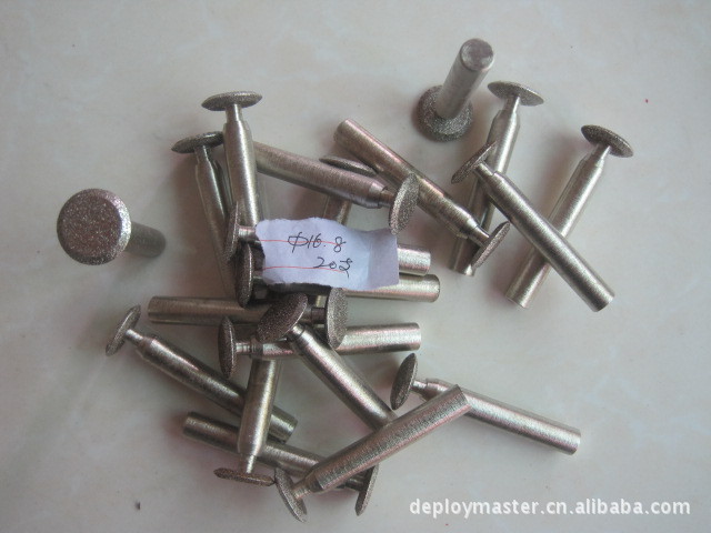 客户订制钉型CBN电镀磨头直径16.8超硬钻石磨具材料粒度齐可订制