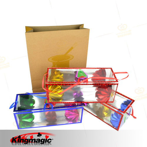 G0424 paper bag flower box large size empty bag flowers King Magic stage flower magic props wholesale