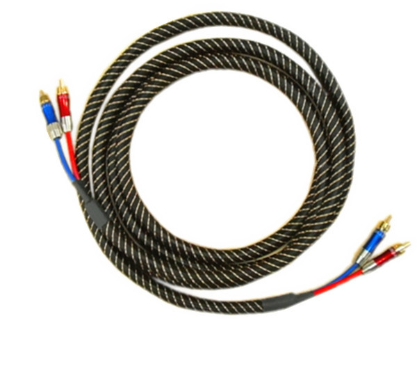 音箱线/2.2米发烧音频线/功放连接线/专业高清音频线高频