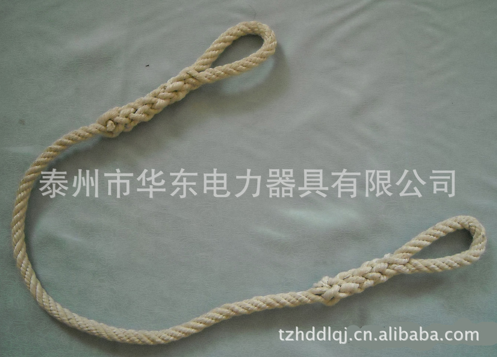 厂家供应绞制编织蚕丝千斤绳 电力施工吊装传递绝缘千斤绳