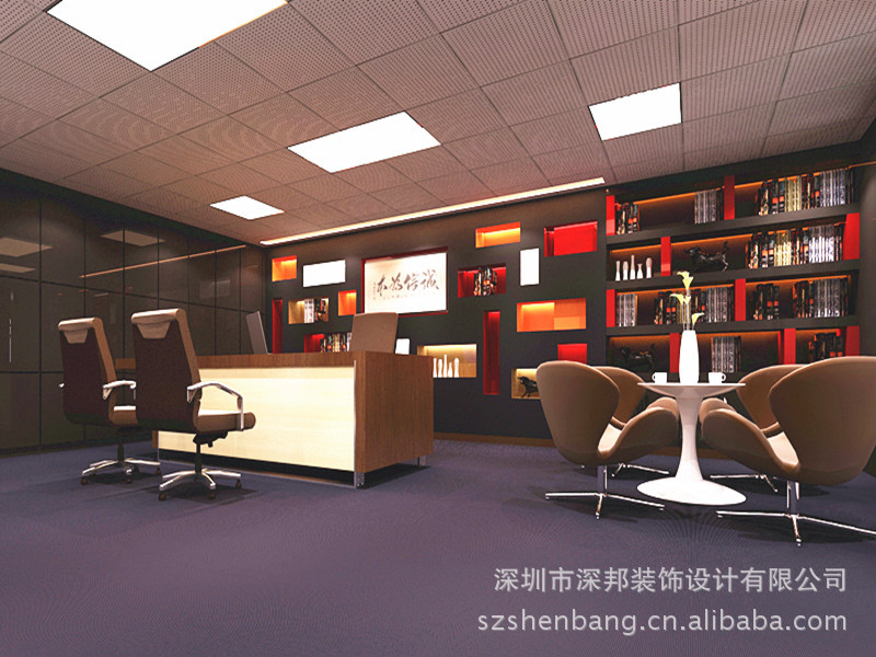 福永办公室装饰/福永总经理办公室装修/福永豪华办公室装饰设计/