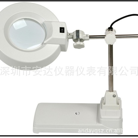 工业放大镜/台式/升降式/圆形镜片,3/5/8/10/15/20倍