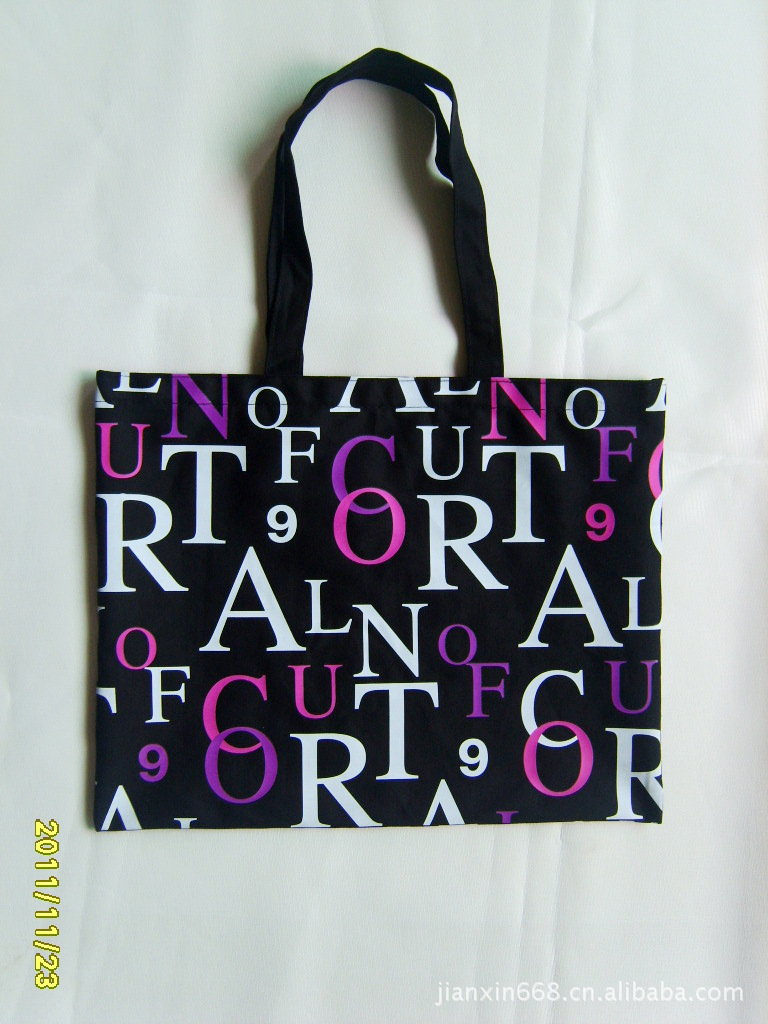 工厂直销纯棉帆布手提袋，淑女时尚环保手提包便携手提背包