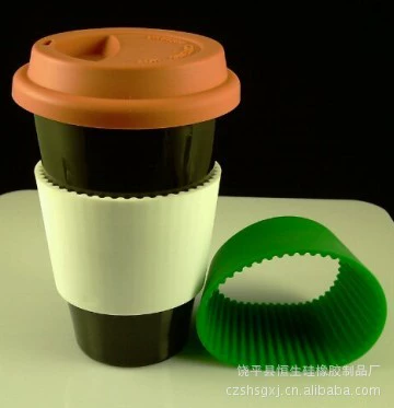 Ceramic silicone glass cover with glass, set