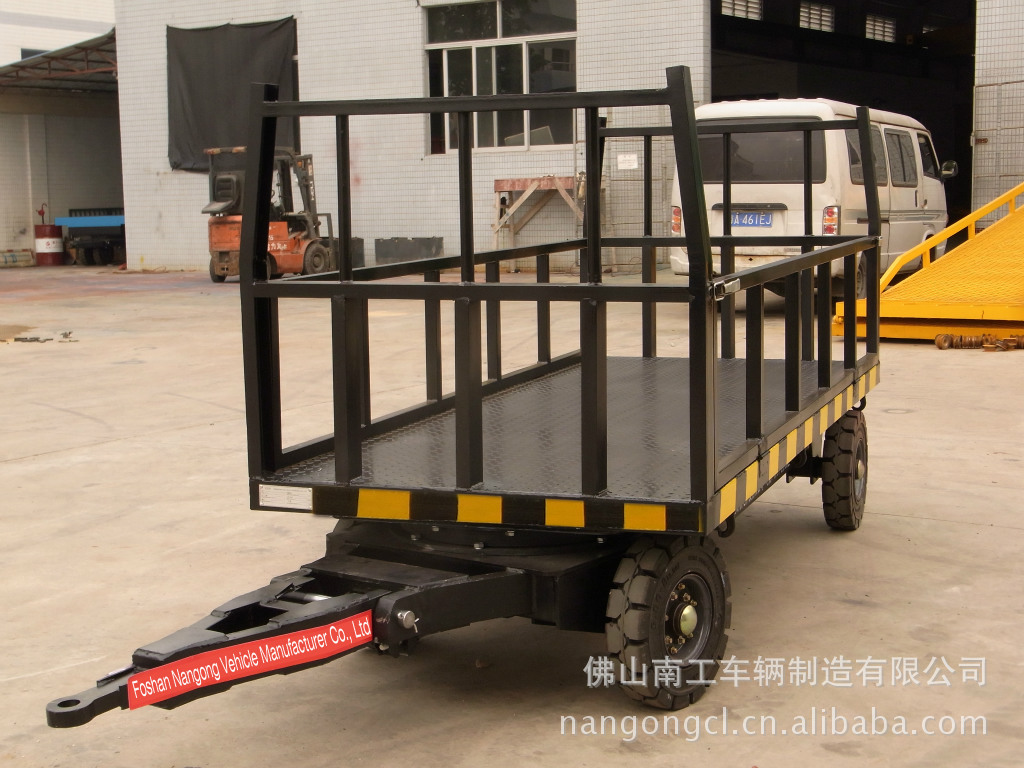 拖车 最新款3吨护栏式平板拖车 平板车拖车