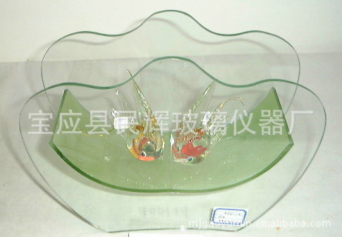 厂家批发浮法玻璃鱼缸 平板玻璃花瓶 异型玻璃鱼缸  玻璃花插
