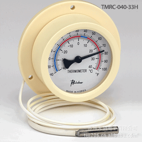 韩国Rainbow法兰水温表TMRC-120-33H温度显示表0-120C