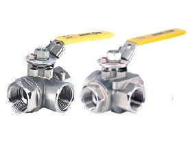 厂家直供：不锈钢三通丝口球阀,三通内螺纹球阀