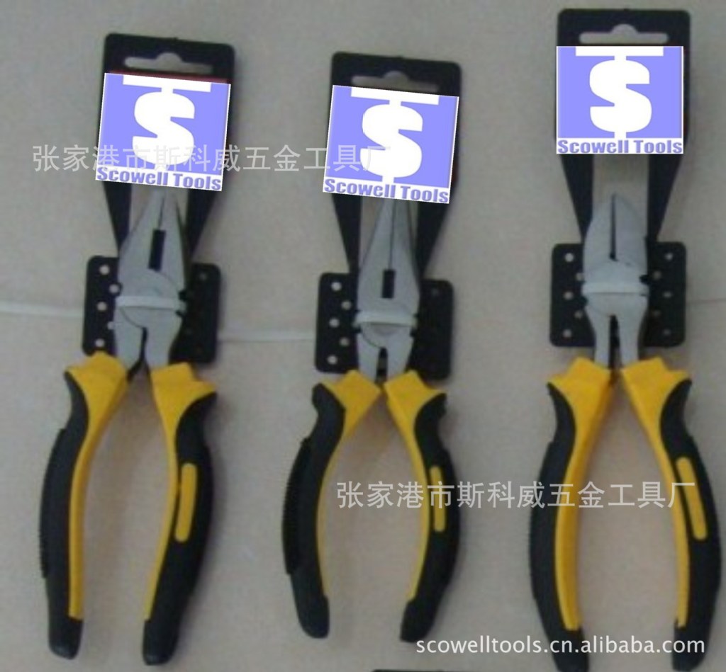 美式高档尖嘴钳6寸8寸 美式系列碳钢锻压 尖嘴钳 斜嘴钳 钢丝钳