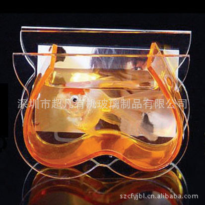 工厂生产亚克力桌面花瓶鱼缸有机玻璃小金鱼缸桌面小花瓶