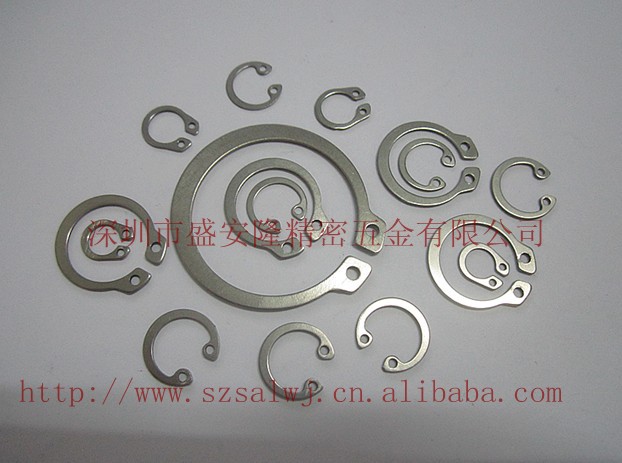 供应不锈钢304轴用卡簧，不锈钢外卡簧，深圳厂家直销