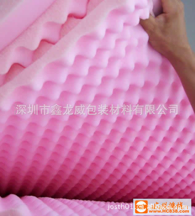 鑫龙威加工定制鸡蛋棉 波峰棉 隔音海绵 海绵内衬 自粘海绵