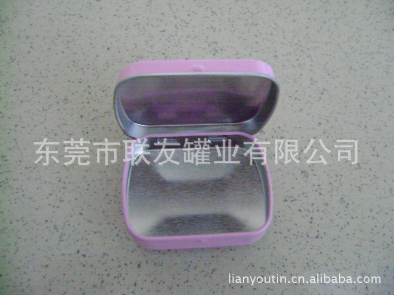 厂价直销精美包装罐印花马口铁制薄荷糖翻盖小铁盒新款上市食品罐