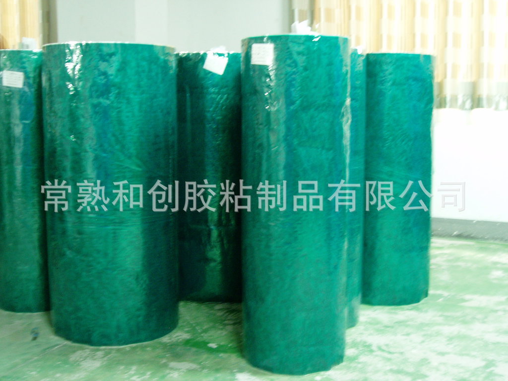 厂家供应绿色PET耐高温胶带 绝缘高温胶带 喷漆烤漆高温胶带