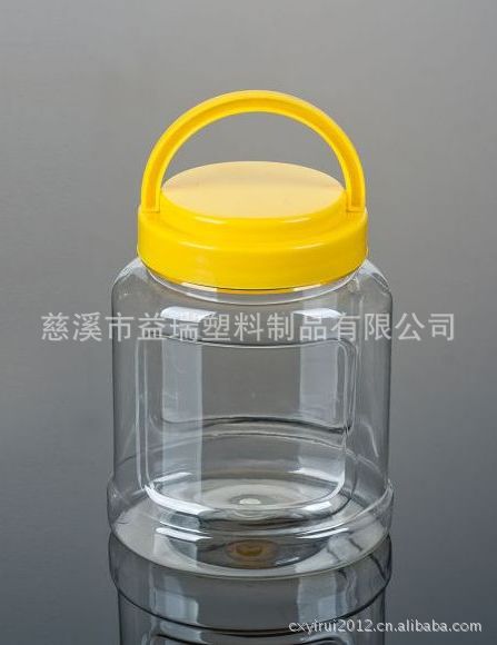 1100g蜂蜜瓶 800ml扁形透明 山核桃手提瓶 糖果瓶 (K15)