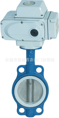 广东电动四氟蝶阀`不锈钢电动蝶阀`染厂气动蝶阀 粉尘气动蝶阀