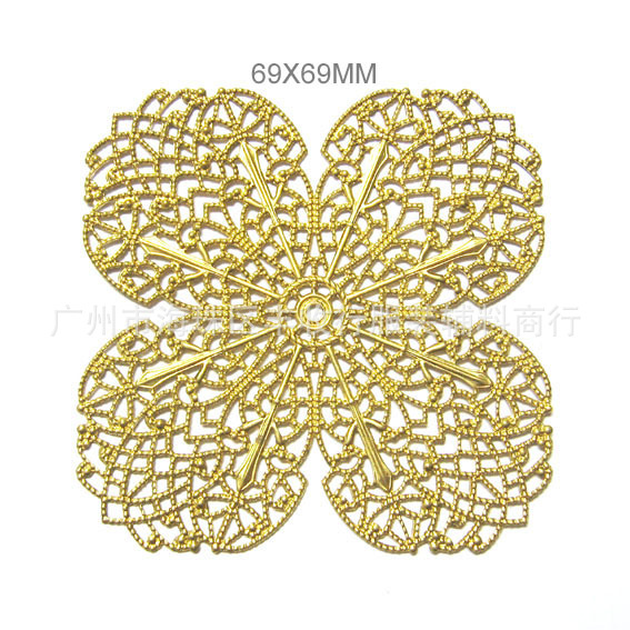 大号铜配件 古罗马复古风铜片 发饰配件 铜制品工艺装饰配件