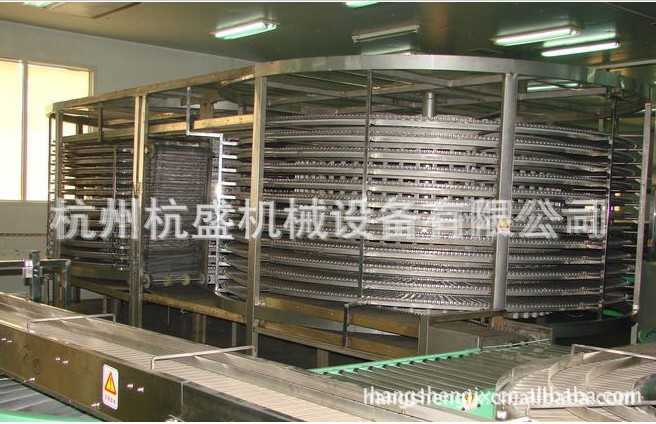 双螺旋式速冻装置