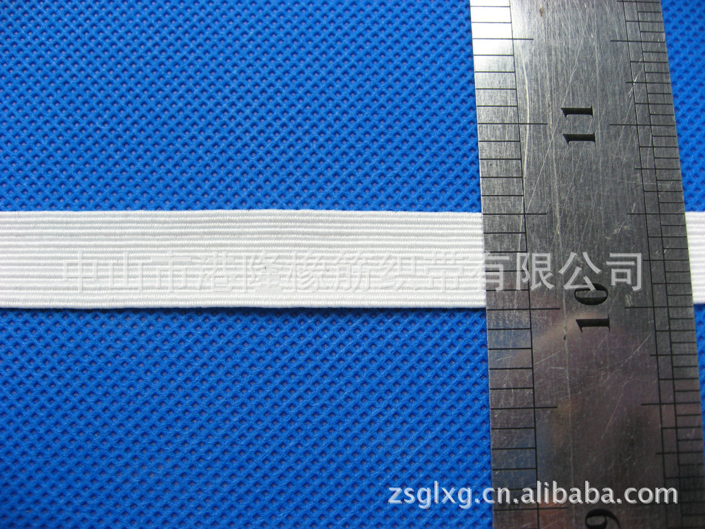 专业生产订做1.2CM氨纶橡筋带 服装箱包用特种走马松紧带批发