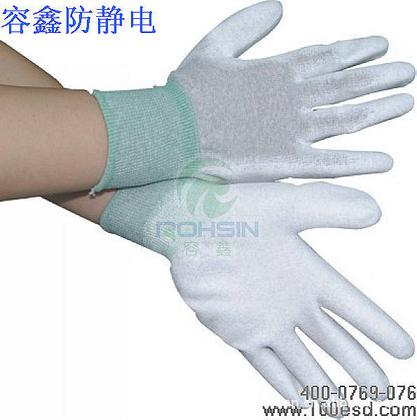 15碳纤维防静电涂掌手套G315