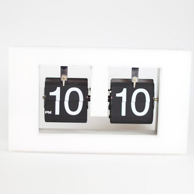 妙刻品牌 新产品 新款翻页系列 2号方框翻页 夜灯功能钟