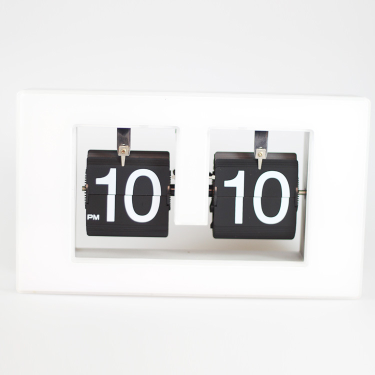 妙刻品牌 新产品 新款翻页系列 2号方框翻页 夜灯功能钟
