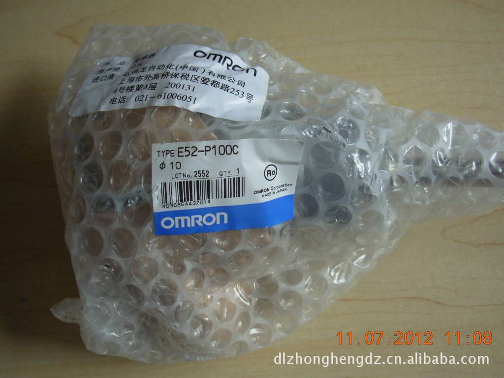 全新OMRON欧姆龙测温铂电阻E52-P100C