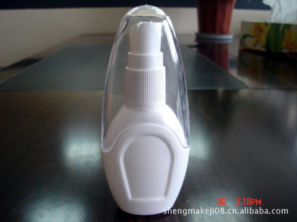 供应30ML白色喷雾带大罩扁瓶