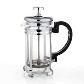 供应不锈钢冲茶器 法式滤压壶 咖啡壶(图)银色 350ML