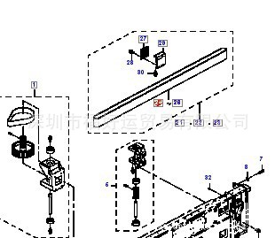 JUKI2050/2060 /2055/2070/2080X轴皮带40000688