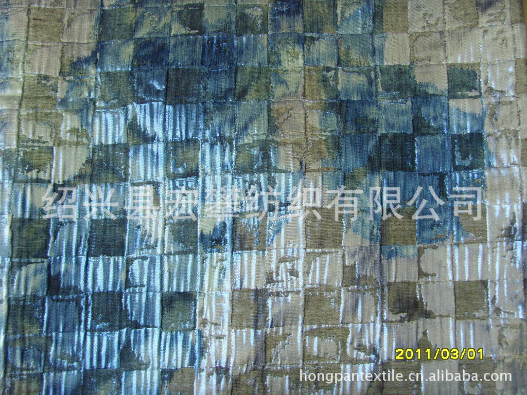 供应色织布/经印布/金银丝大提花面料/棉亮丝面料、提花扎染
