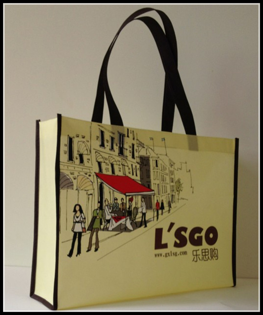 厂家供应60-120克腹膜彩印无纺布袋  印刷精美质量好