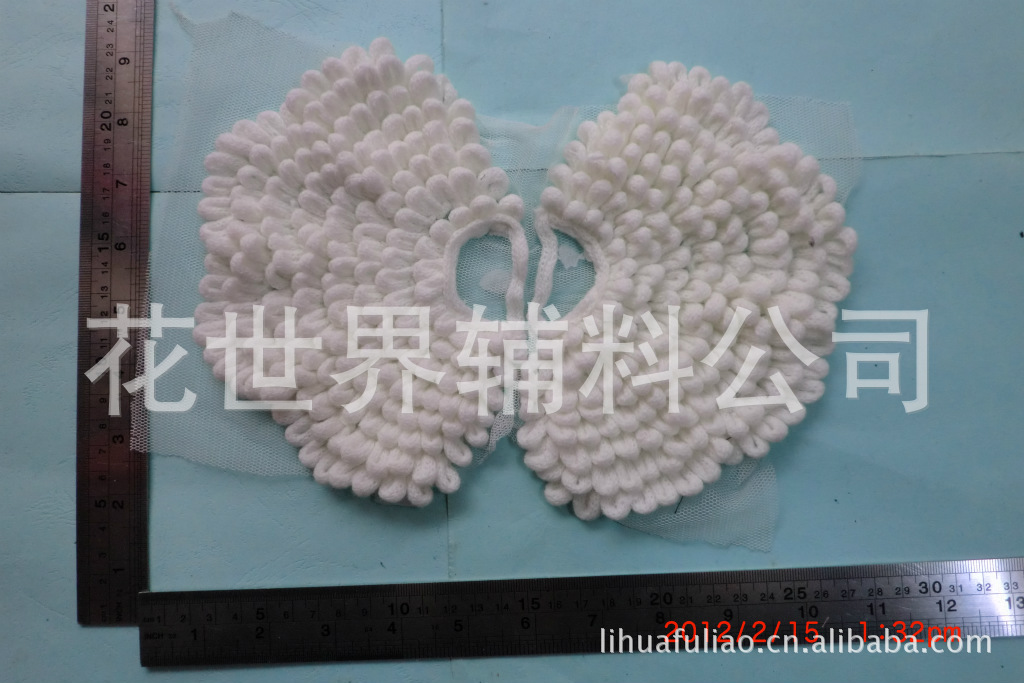 新款韩板机绣毛线花  价格便宜 大量现货  质量好