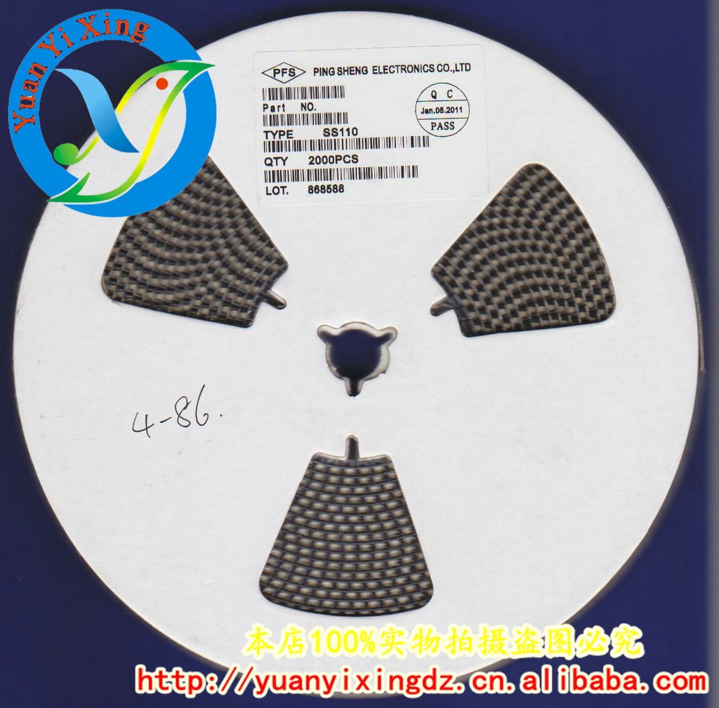 全新原装 SR1100 SS110 SMA DO-214AC 贴片二极管